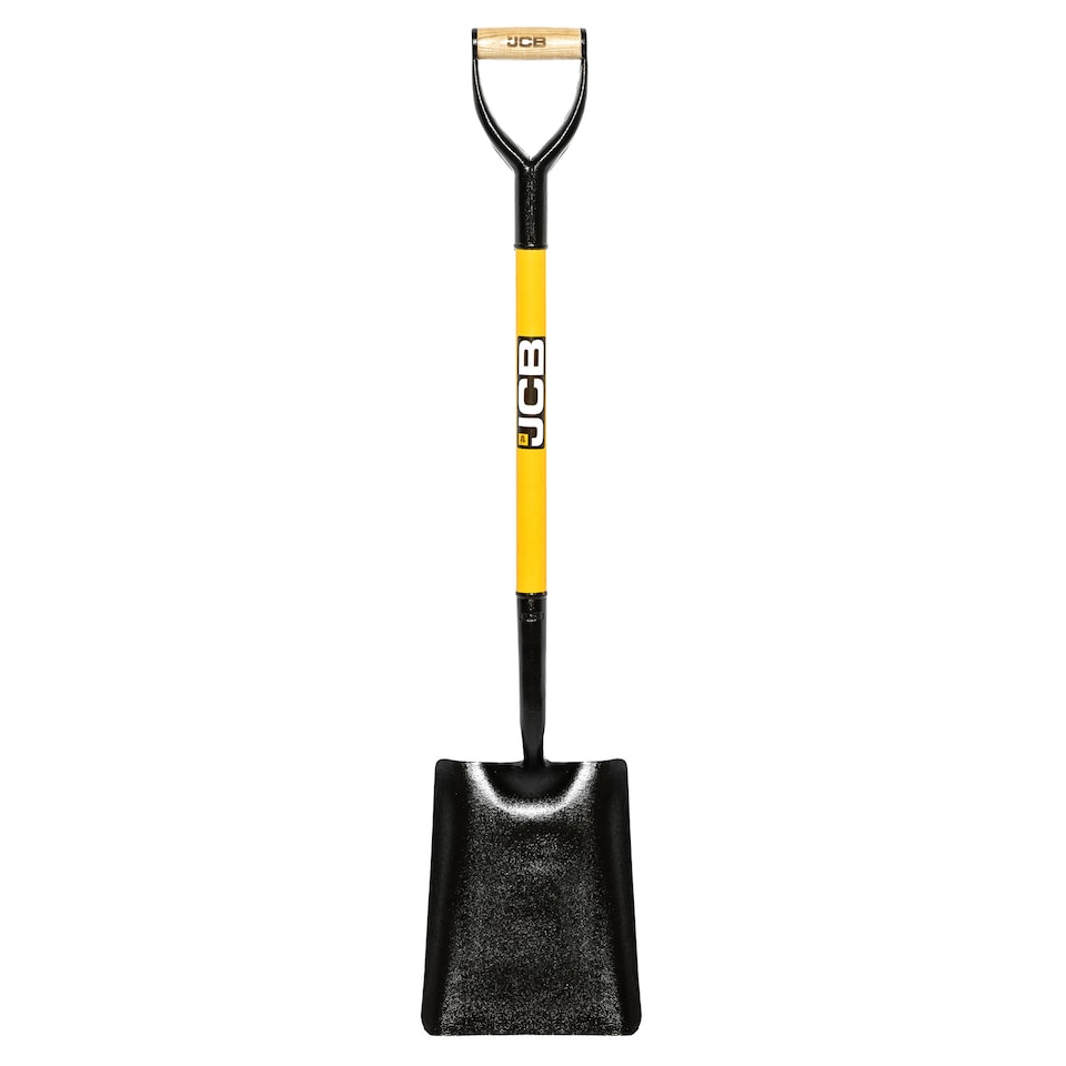image 1 of JCB 250 x 300mm Square Mouth Site Master Shovel, Heavy-Duty Steel Blade
