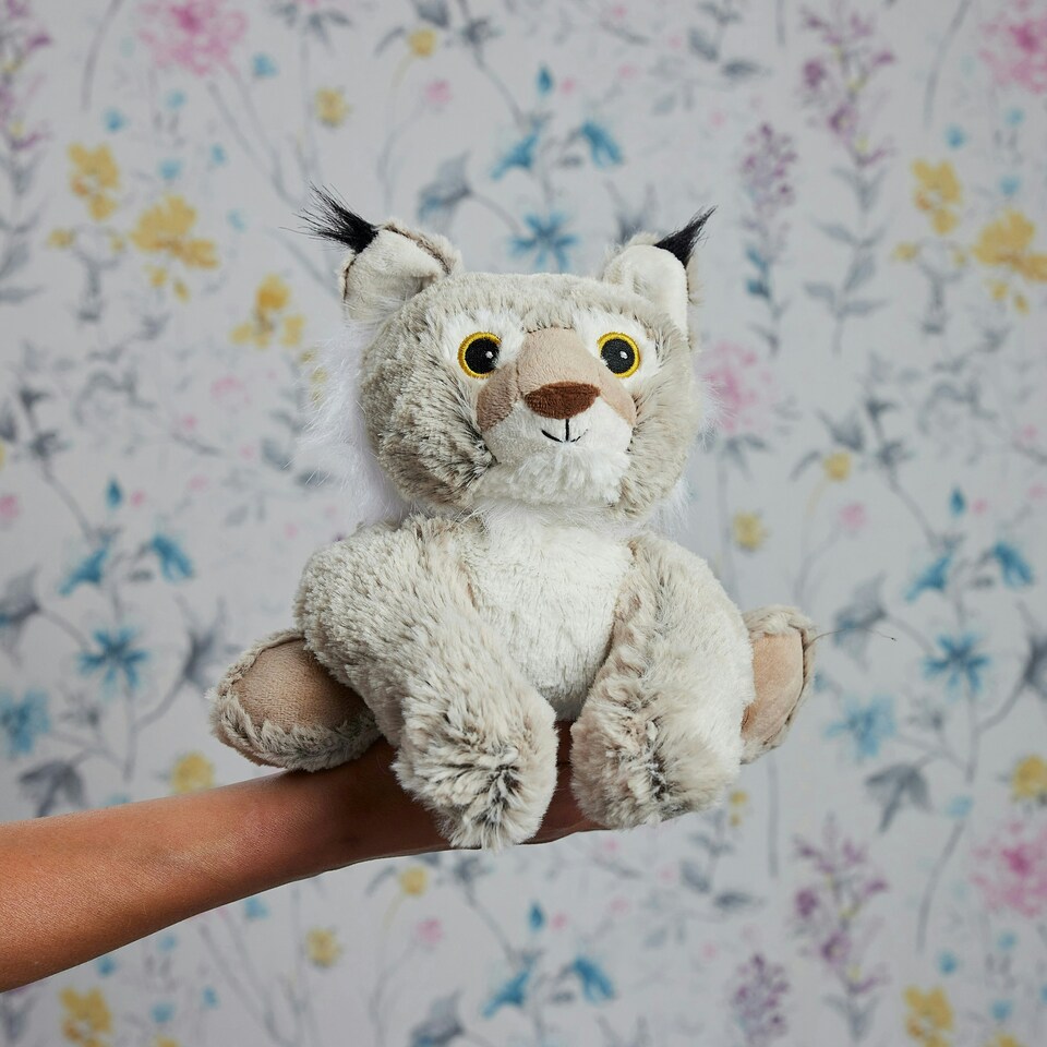 image 1 of Warmies Plush Bobcat Microwavable Weighted Teddy