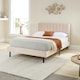 image 2 of Rosella Upholstered Bed in Cream, Single