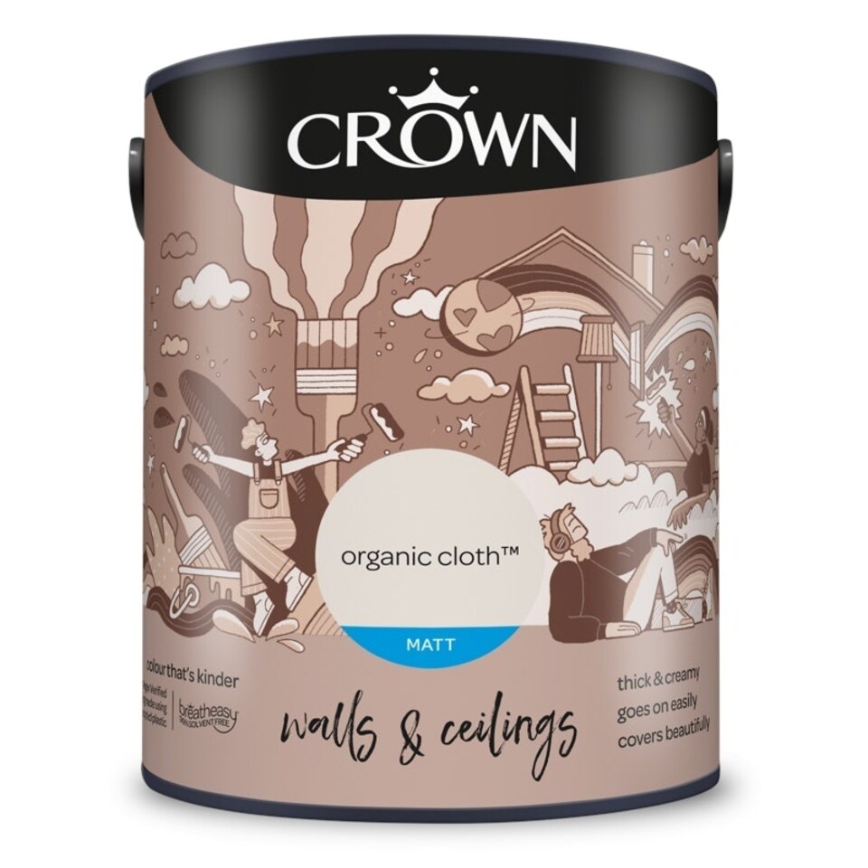 image 1 of Crown Matt Emulsion Organic Cloth 5L