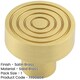 image 2 of Elegant 30mm Satin Brass Cupboard Knob for Stylish Interiors - Kitchen Cabinet Knob