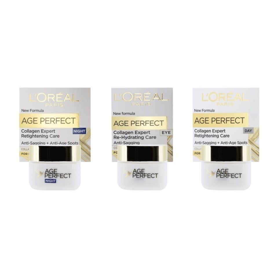 image 1 of L'Oreal Age Perfect Day Night Eye Cream Skincare Set