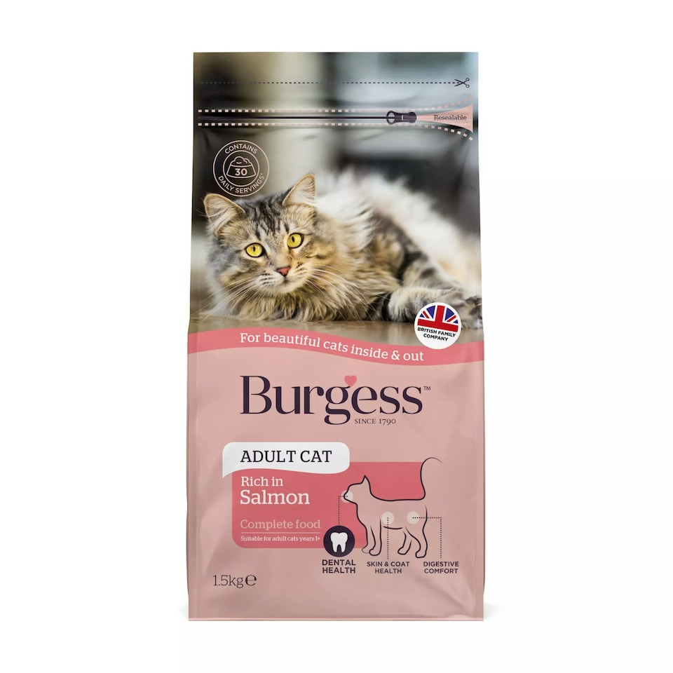 image 1 of Burgess Adult Cat Scottish Salmon - 1.5KG