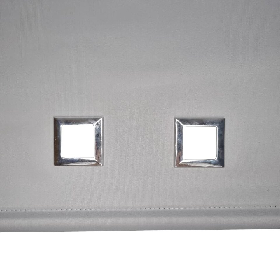 image 1 of FURNISHED Blackout Roller Blinds with Large Square Eyelets Made to Measure Window Shade | Blue | Navy | (W) 90cm x (L) 210cm
