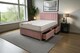 image 1 of Sarah Plush Bed Set With Mattress, 2 Drawers Same Side & 24"Headboard