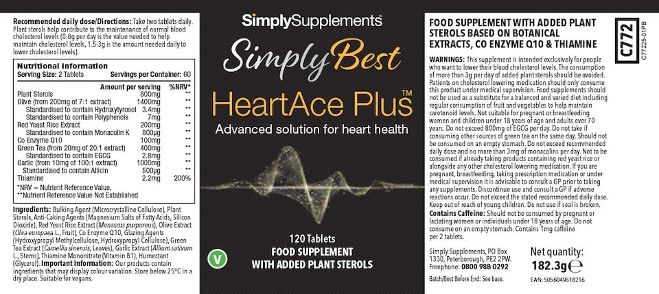 image 1 of HeartAce Plus - 120 Tablets
