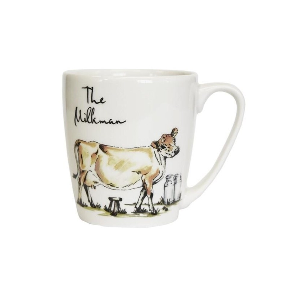 Churchill China Country Pursuits China Mug The Milkman 300ml White