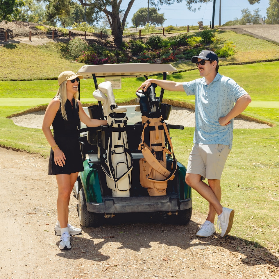 image 1 of El Camino S-Class Golf Bag - Cream