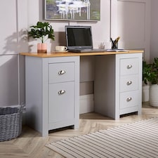 Computer Desk Study Table Home Office Workstation Furniture | Grey