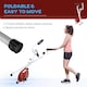 image 5 of HOMCOM Magnetic Resistance Exercise Bike Foldable LCD Adjustable Seat Grey