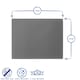 image 3 of Harbour Housewares Clear Glass Kitchen Chopping Board - 50 x 40cm - Cutting Board Worktop Saver Worksurface Protector Glass Chopping Board Clear