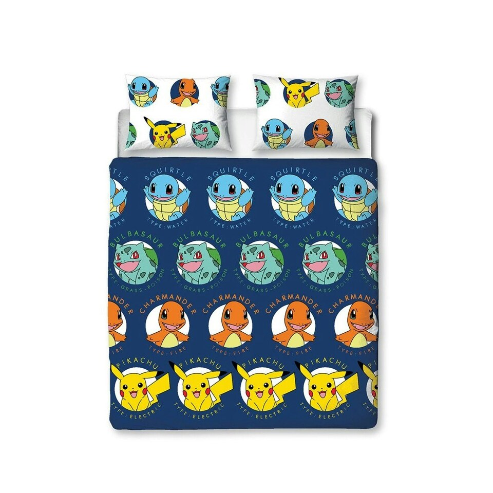 image 1 of Pokemon Gotta Rotary Duvet Cover Set - Multicoloured - Double Multi | Double