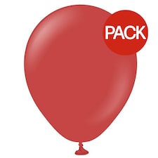 Kalisan Latex Balloons (Pack Of 100) - Blood Red - One Size