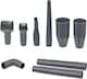 image 2 of SPARES2GO Complete Micro Tool Kit Mini Attachments Set Compatible with Miele Vacuum Cleaner 35mm PC Desk Car