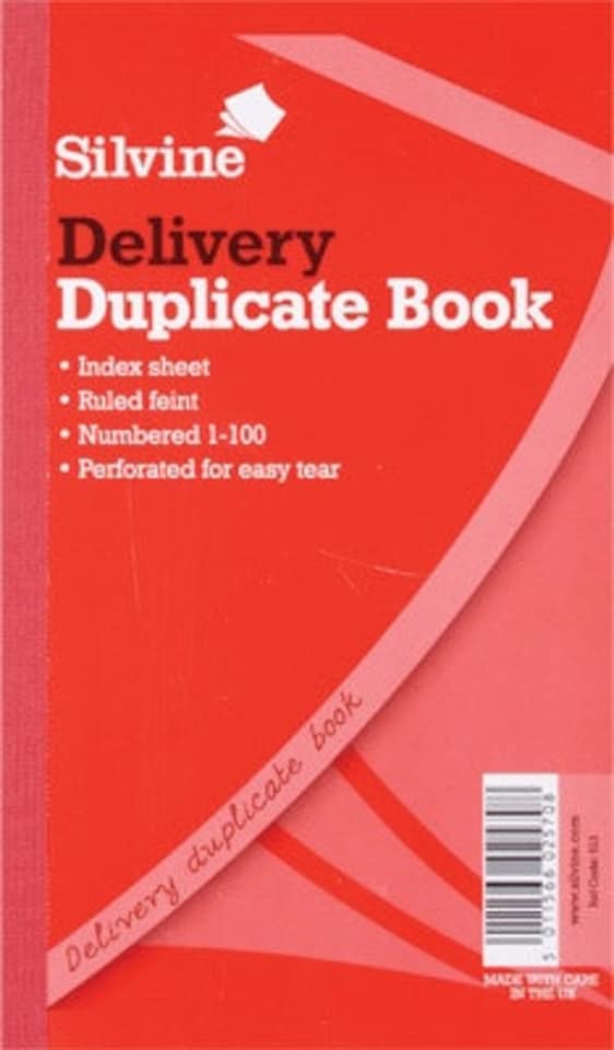 image 1 of Duplicate Delivery Book 8.25"x5"