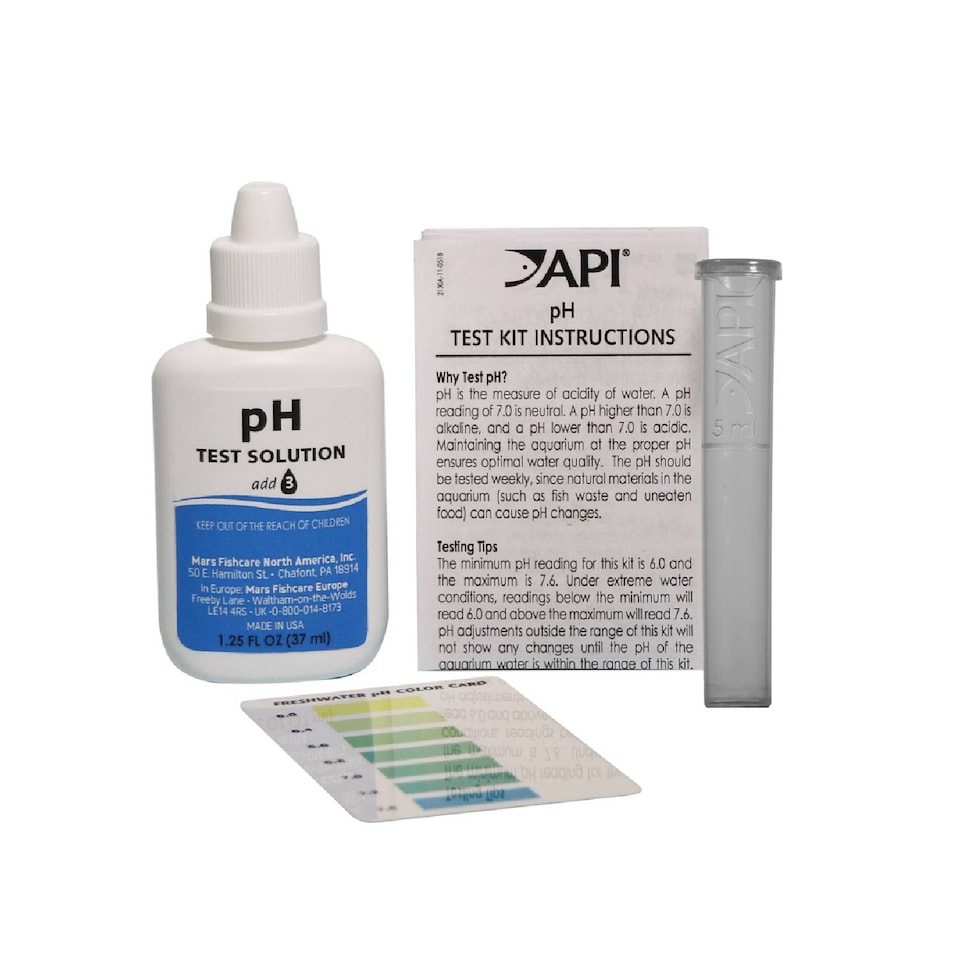 image 1 of API pH Test Kit (150 Tests) High-Volume pH Testing for Freshwater & Saltwater Aquariums Water Test Kit