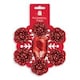 image 1 of Pack of 7 Pieces Christmas Red Bows and Cop Set