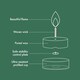 image 8 of Bolsius Tea Lights Pack of 75 White Unscented Decorative Ambient Candles
