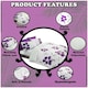image 2 of VELVETIO Poppy Flower Duvet Cover Set Reversible Polycotton Easy Care Beddings Purple | Aubergine | Double