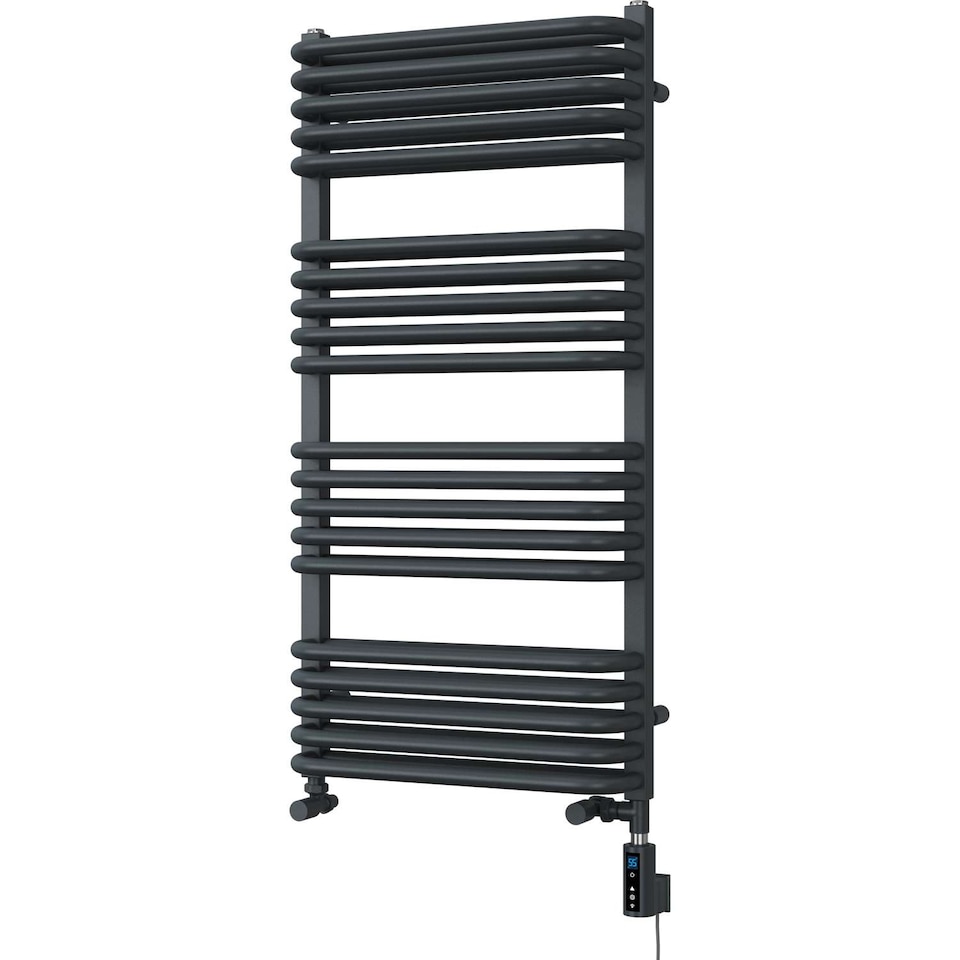 image 1 of Crossmoor - Anthracite Dual Fuel Towel Rail H1000mm x W500mm Thermostatic WIFI