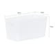 image 4 of Wham Studio 5 x 1.4L Deep Rectangular Plastic Storage Baskets Ice White White
