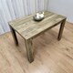 image 4 of Dining Table Brown Wood Kitchen Place for 4 Seats, Dining Table Only (Brown H 75 x L 117 x W 77 cm) Brown