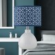 image 7 of First Choice Lighting Set of 2 Tuscan White Ceramic Lamps with Navy Blue Cut Out Shade White | Blue