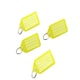 image 3 of Pack of 100 Small Yellow Identity Tag Key Rings