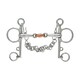 image 1 of Shires Copper Double-Jointed Horse Pelham Bit - Silver - 5.5in