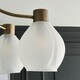image 6 of Hamilton 5 Light Antique Brass Semi Flush Ceiling Light
