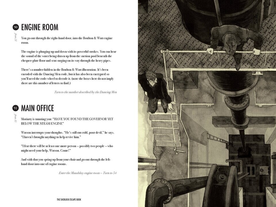 image 1 of Sherlock Holmes Escape Book London Waterworks