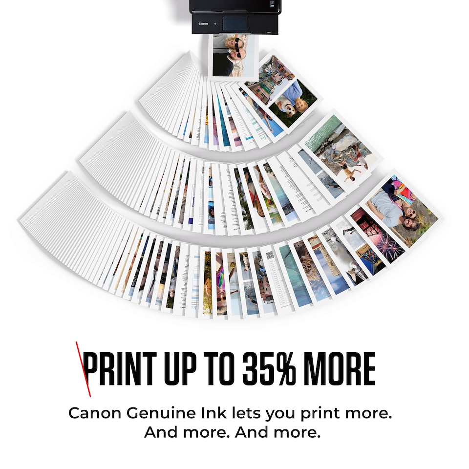 image 1 of Canon PG-575XL Black & CL-576XL Colour High Yield Original Ink Cartridges, Pack of 2, Includes 50 sheets of 4x6 Photo Paper