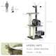 image 4 of PawHut 121cm Cat Tree Tower Activity Centre with Scratching Post Grey