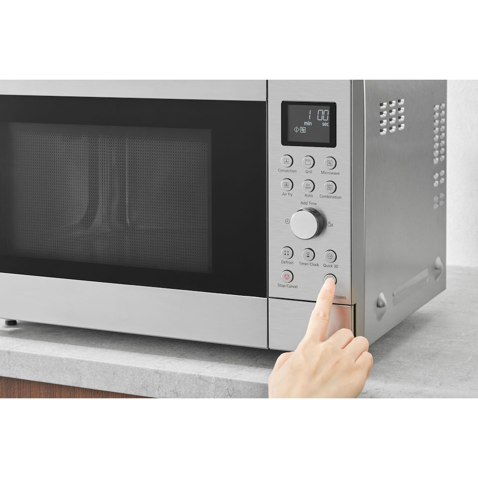 image 1 of Panasonic NN-CD58RS Stainless Steel 27L Slim Inverter Microwave with Grill, Oven & Air Fry - 1000W