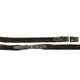 image 1 of Velociti Gara Games Leather Braided Horse Reins - Black - 48in x 0.7in
