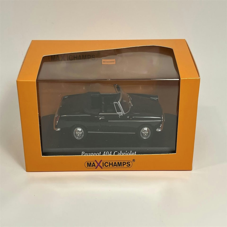 image 1 of Peugeot 404 Cabriolet 1962 Black 1:43 Scale Maxichamps 940112931
