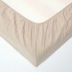 image 2 of Homescapes Natural Linen Fitted Sheet, Super King