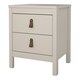 image 4 of Barcelona Bedside Table 2 Drawers in Cashmere N/A