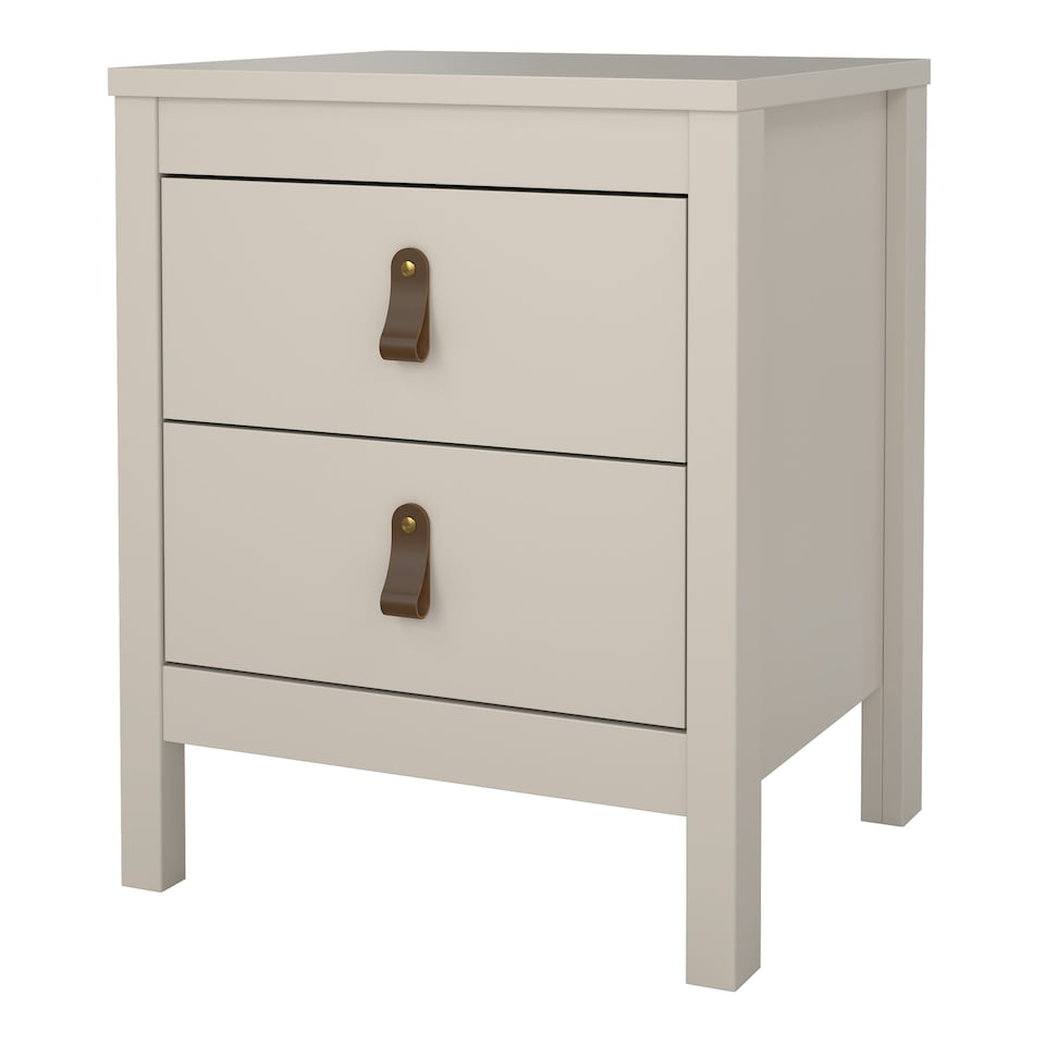 image 1 of Barcelona Bedside Table 2 Drawers in Cashmere N/A