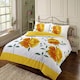 image 1 of Luxury Floral Rosaleen Printed Flowers Easy Care Duvet Cover Set Yellow | Double