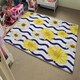 image 4 of Bright Yellow Flowers & Zig Zags (Rug) Yellow | Large: 140x200cm