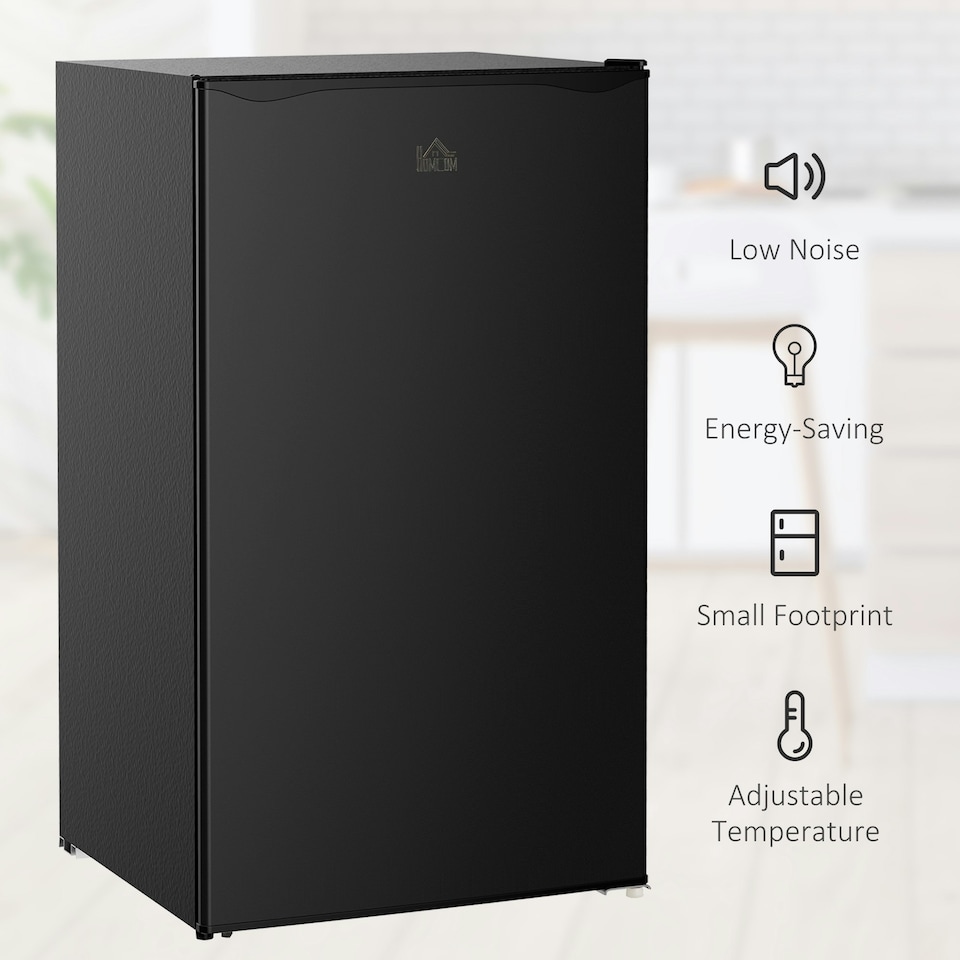 image 1 of HOMCOM 91L Freestanding Under Counter Fridge Black