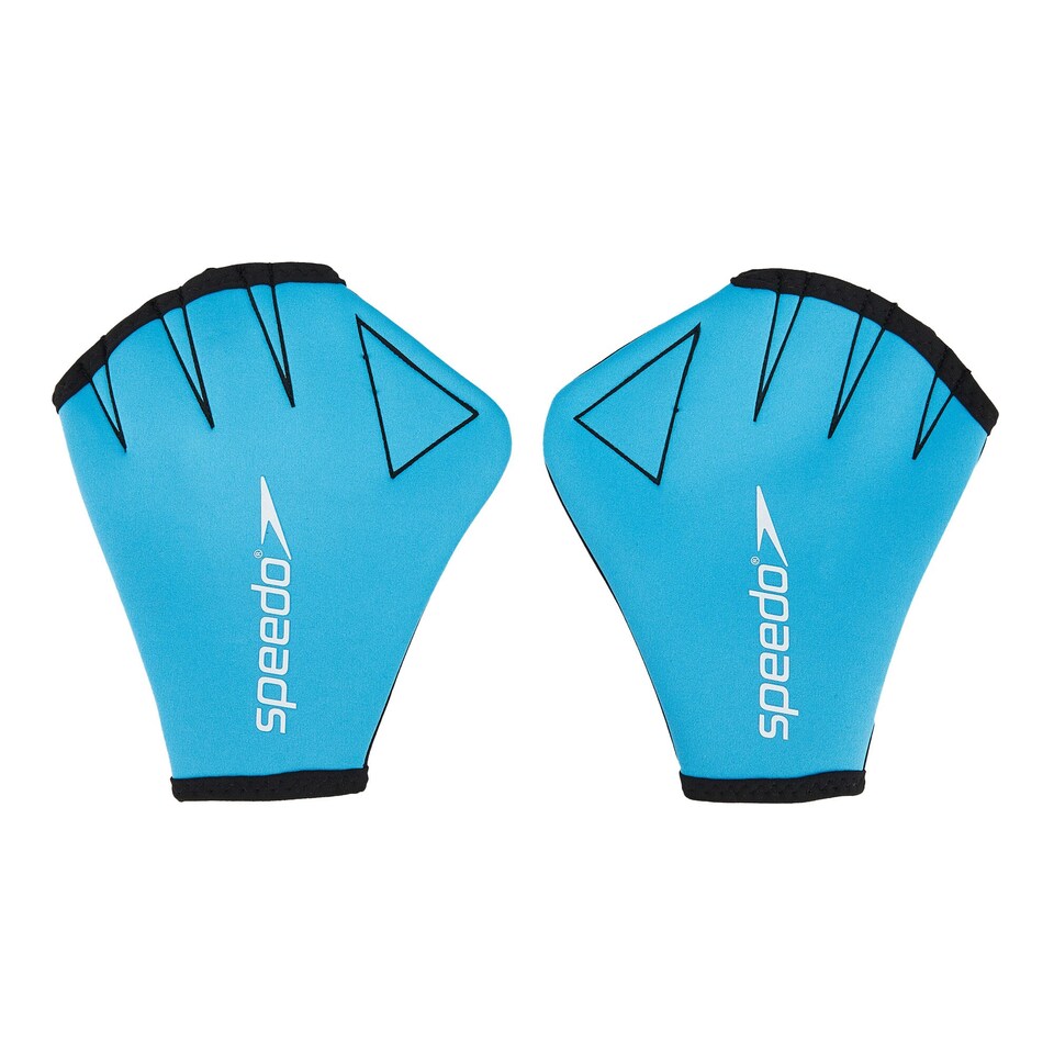 image 1 of Speedo Unisex Adult Swimming Gloves - Blue/Black - S