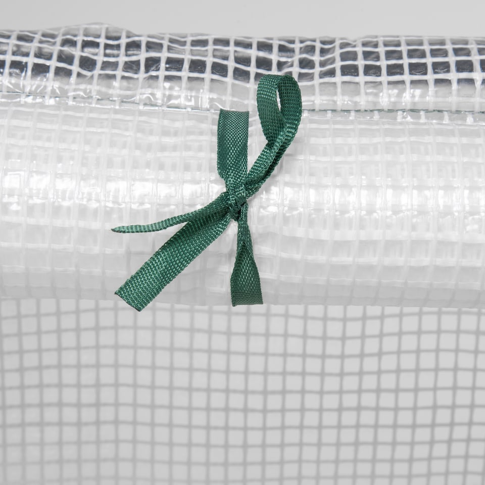 image 1 of Outsunny Mini Small Greenhouse with Steel Frame & PE Cover & Window