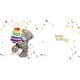 image 2 of Bear With Cake 3D Holographic Birthday Cake Card