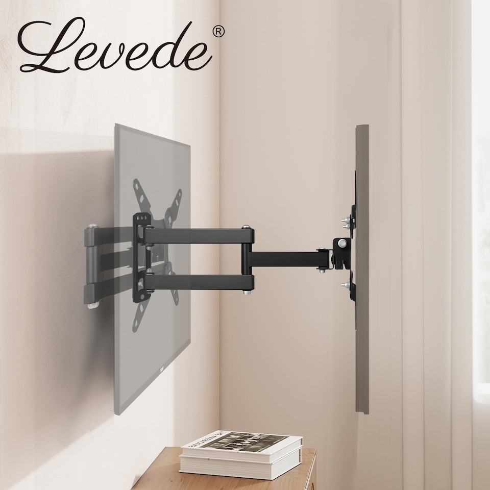 image 1 of Levede TV Wall Bracket Mount Tilt Swivel Arm for 16 to 43 Inch LED Screen
