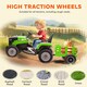 image 9 of AIYAPLAY Ride on Tractor with Trailer, 12V Electric Vehicle with Remote Control, Ride on Car for Kids with Music, Shifter, Start-Up Sound for Ages 3-8 Years | Green
