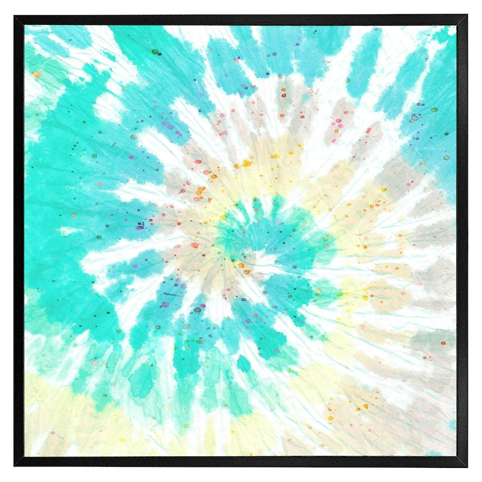 image 1 of Tie dye pattern shibori print (Picture Frame) Grey | XL