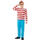 image 2 of Wheres Wally? Boys Deluxe Costume Set - White/Red - 4-5 Years