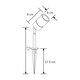 image 4 of CGC SONIA Stainless Steel Outdoor Spike Light Silver